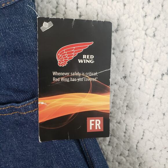 Red Wing FR Jeans Men's 46x38 Flame Resistant Work Pants Denim Blue Cotton NWT - Picture 3 of 11